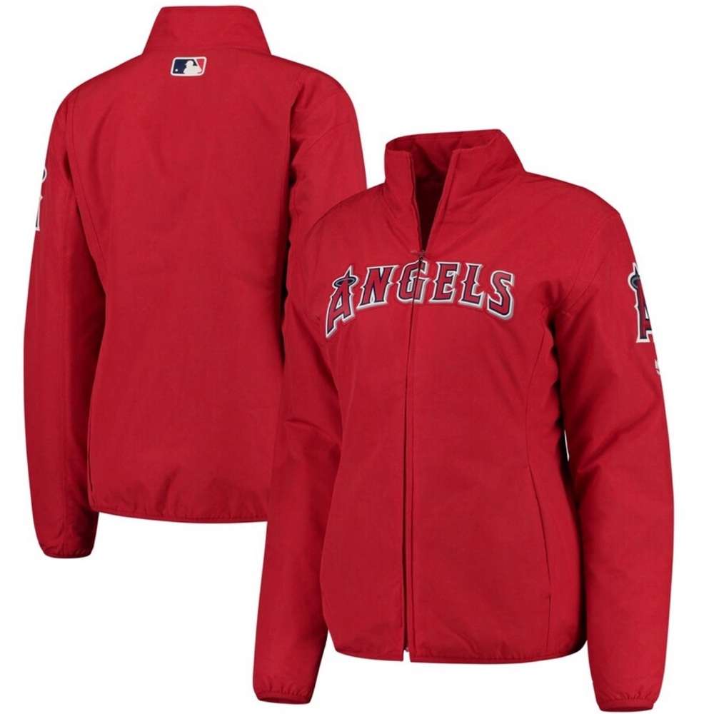 Women’s Los Angeles Angels of Anaheim Majestic Red On Field Thermal Jacket